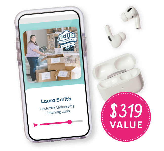 a phone listening to Laura speaking and earbuds, valued at $319