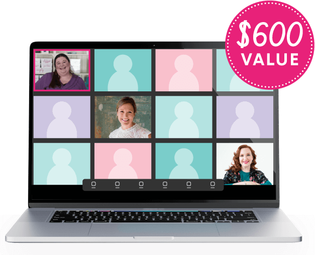 The DU team and others on a video call, $600 value