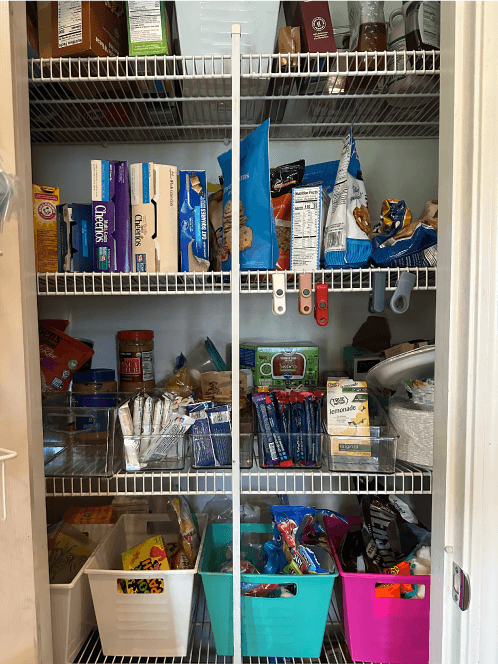 A messy pantry