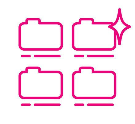 Folders organized with helpful uniform names