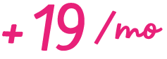 + $19/mo