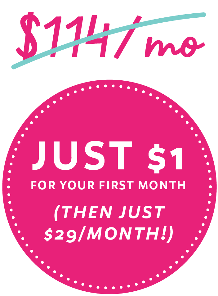 Not $1!4/mo, but Just $1 for your first month and $29/mo after that