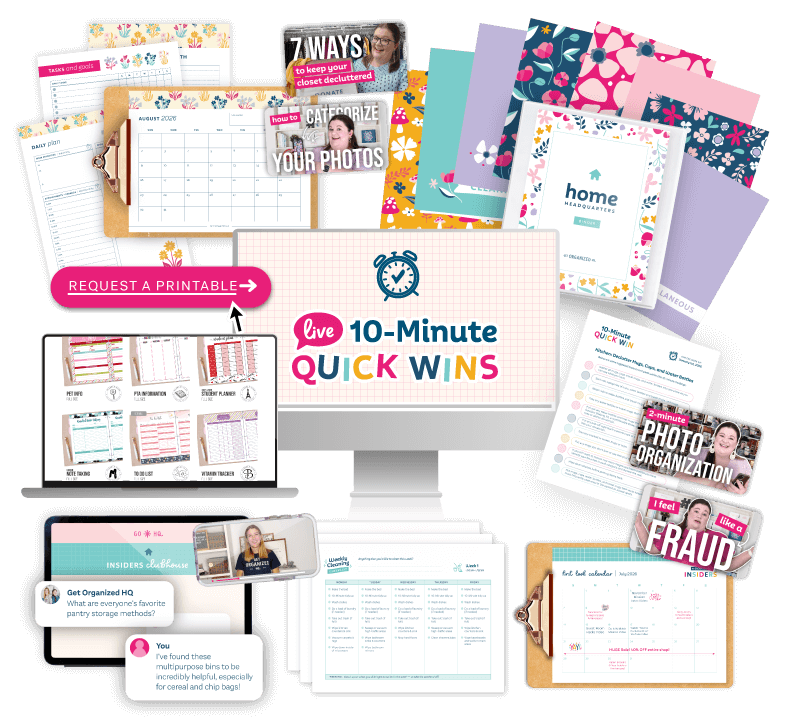 A mockup of everything included in the Insiders membership