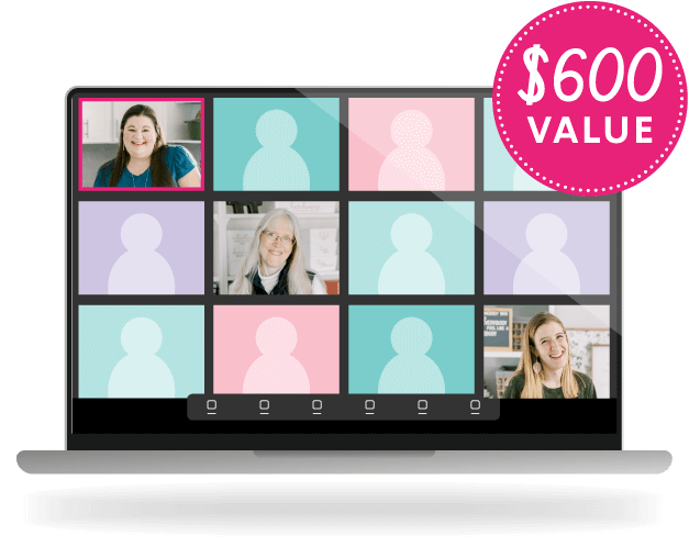 The DU team and others on a video call, $600 value