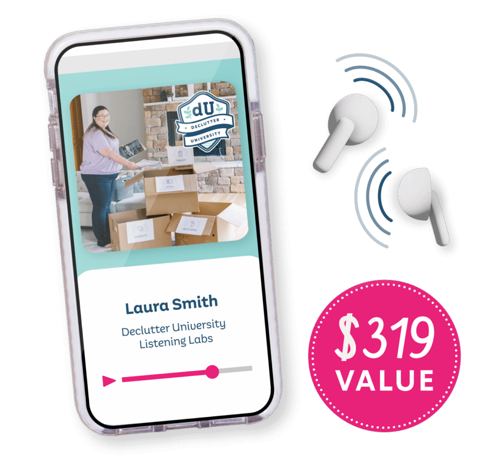 a phone listening to Laura speaking and earphones, valued at $319